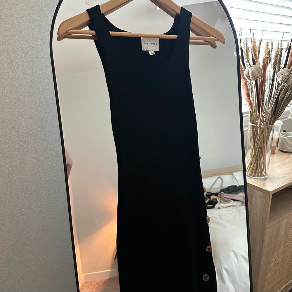 Black Sleeveless Dress by Pink Rose Sz XS NWOT